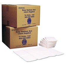 Koala Kare Baby Changing Station Sanitary Bed Liners, 13 x 19, White, 500/Carton