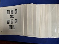 Feuilles album timbres SAFE DUAL - 1975 à 1989, complet, très bon état