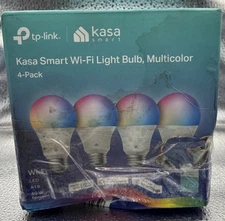 Kasa Smart Light Bulbs,  A19, 9W 800 4 Count-DAMAGED
