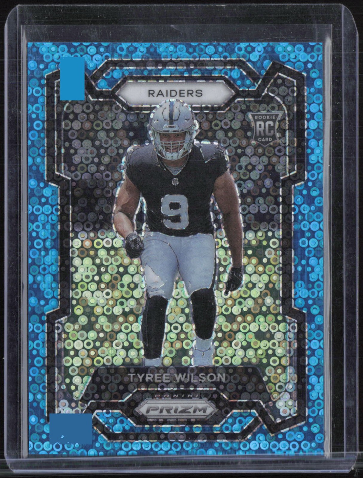 2023 Panini Prizm Blue No Huddle #363 Tyree Wilson /95 RC Rookie