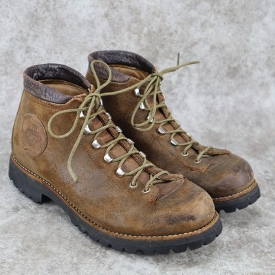 VTG Dexter Hiking Shoes Boots Womens Size 8.5 M Brown Leather Vibram Made In USA