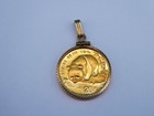 Rare 1987-S 25 YUAN .999 GOLD PANDA 1/4 Oz Coin W/ 14K Gold Bezel CHINA. C1463 — photo 4