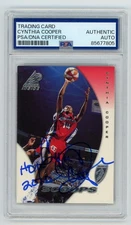 Cynthia Cooper signed autographed 1997 WNBA Pinnacle PSA