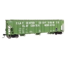 Walthers Proto HO Scale 55' Evans 4780 Covered Hopper Clay Center 26283