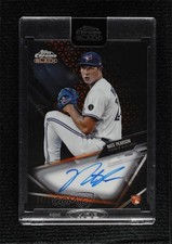 2021 Topps Chrome Black Orange Refractor /25 Nate Pearson #CBA-NP Auto 9l4