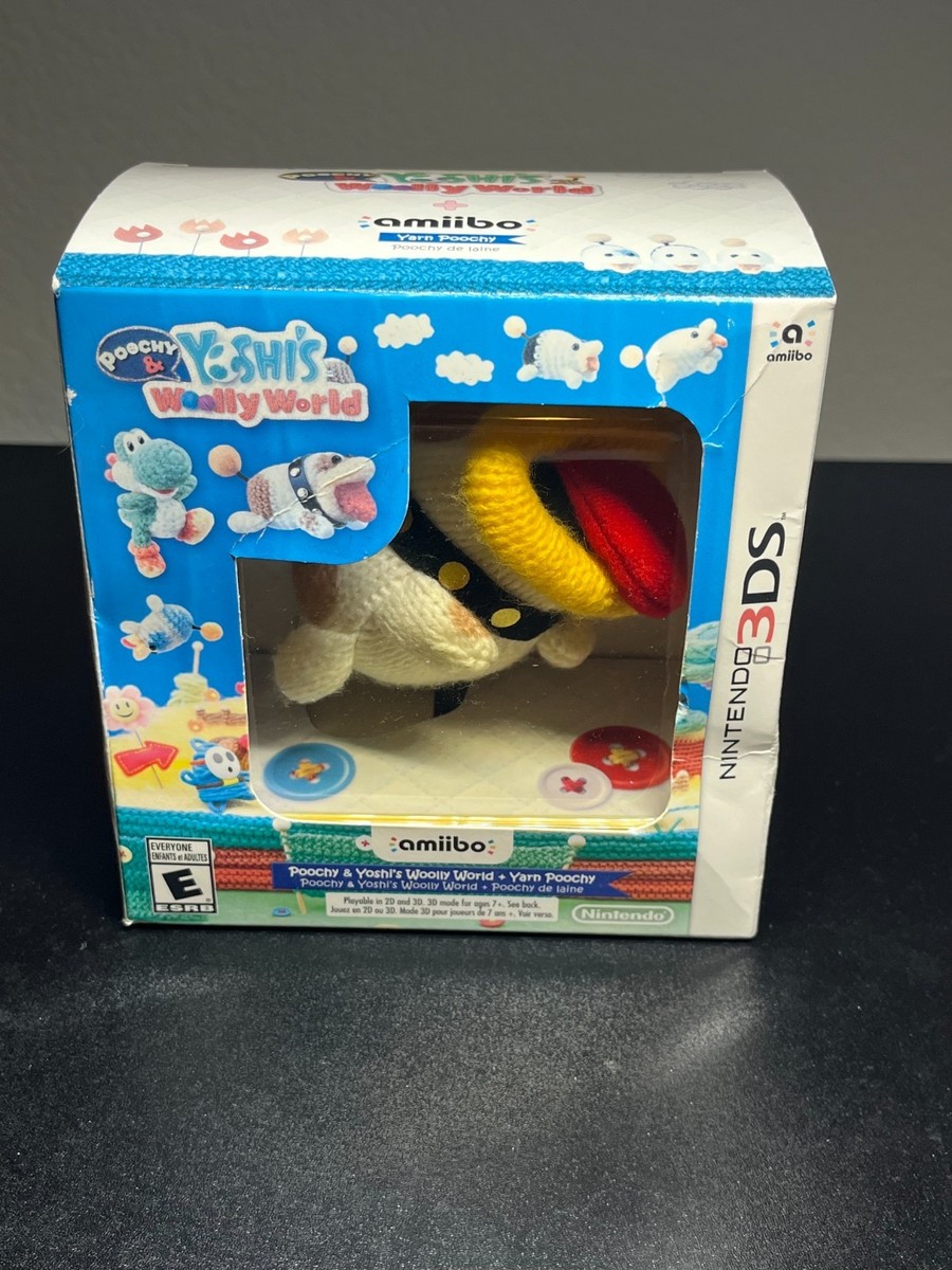 Poochy & Yoshi's Woolly World + Poochy Amiibo (Nintendo 3DS, 2017
