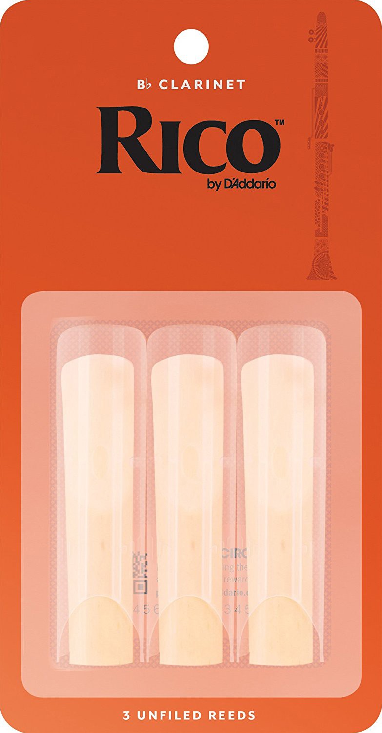 D'Addario Rico Clarinet Reeds Bb #2.5 Three Pack RCA0325