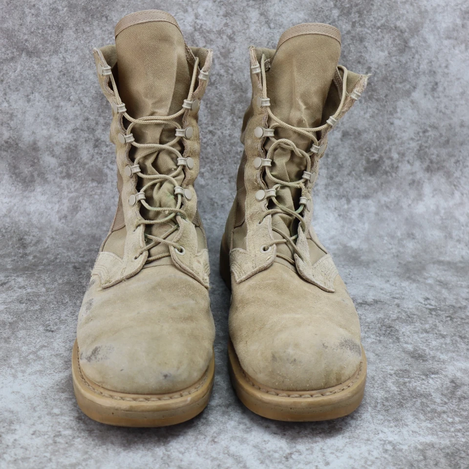 Botas de Combate Rocky Clima Caliente Ejército Tostado Gamuza Cuero 789 Para Hombres Talla 11 R Foto 2 de 4