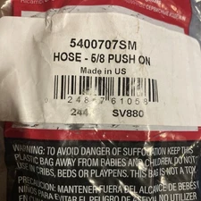 5400707SM 5/8” Hose  Simplicity