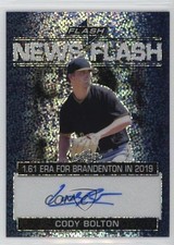 2019 Leaf Flash News Flash Blue 17/50 Cody Bolton #NF-CB3 Auto 2a9