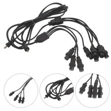 2 Pcs Hair Perm Machine Cable Curling Rod Connection DC Power Splitter for Rods