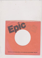 ONE EPIC ORANGE/BLACK 45 RPM COMPANY SLEEVE