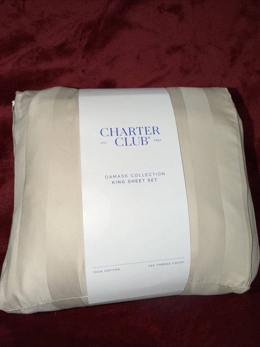 Jupe De Lit Luxe Charter Club – King Size – Dentelle Beige Coton – Modèle 1999