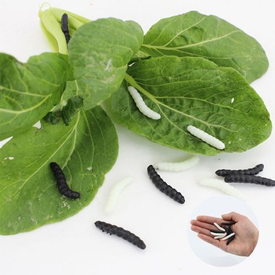 20 Pcs Toy Insect Realistic Caterpillar Toys for Kids Fake Maggots