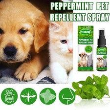 Pet Mite Repellent Spray for Dogs  Cats Natural Formula with Peppermint Scent