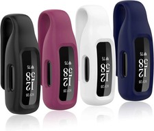 4-Pack Clip Case Compatible with Fitbit Inspire 2/Fitbit Inspire 3, Soft Silicon