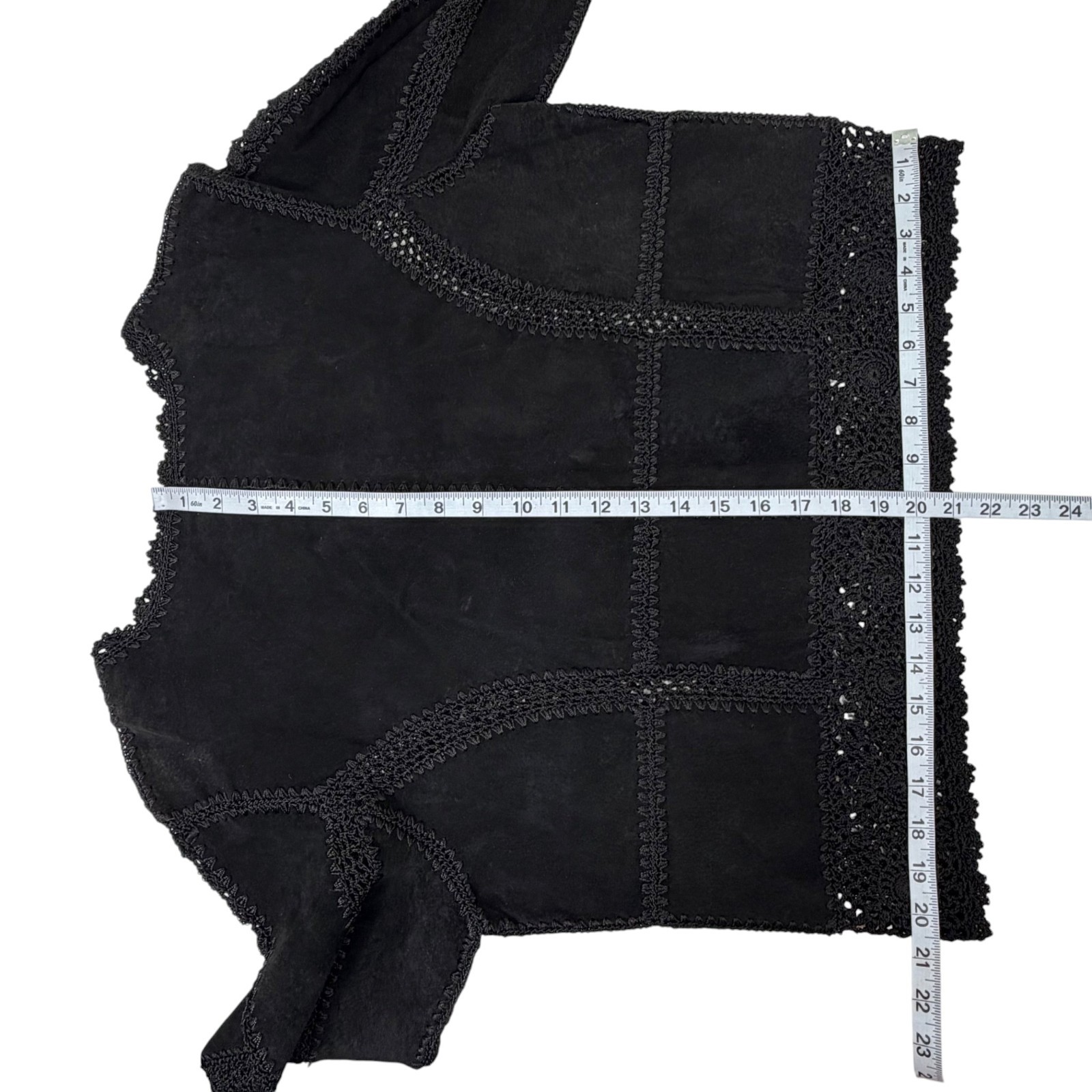 Suede Essentials Patchwork Suede Jacket | Black C… - image 9