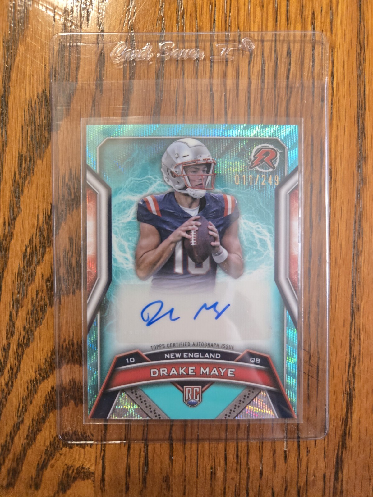 2024 Topps Resurgence Rookie Signatures ❤️Drake Maye💙 Aqua Wave /249 🔥 MVP 🔥 