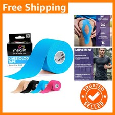 Blue Kinesiology Tape 5m Roll - Durable & Waterproof Muscle Support for Athletes 2.80 per metre