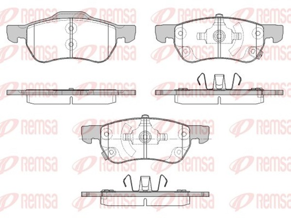 Bremsbelagsatz Scheibenbremse Remsa 1693.12 FüR Mg Zs Suv AZS1 Gdi Vti-image
