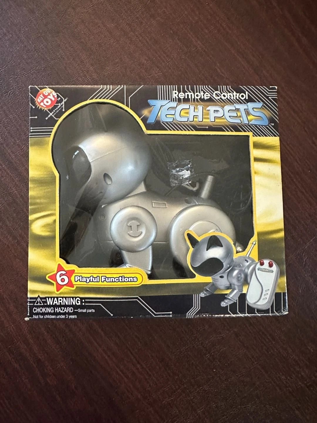 Way Out Toys Tech Pets Remote Control Robot Cat Silver Metallic Item No. 40658A