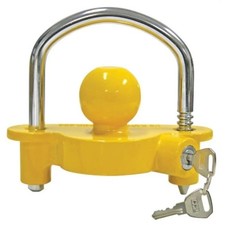Cequent Products Yellow & Chrome Universal Coupler Lock 72783