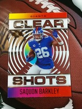 SAQUON BARKLEY 2021 Panini Illusions CLEAR SHOTS #CS-7 New York Giants