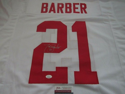 New York Giants Tiki Friseur authentischer Stil signiert signiertes Trikot JSA weiß - Bild 4 von 5