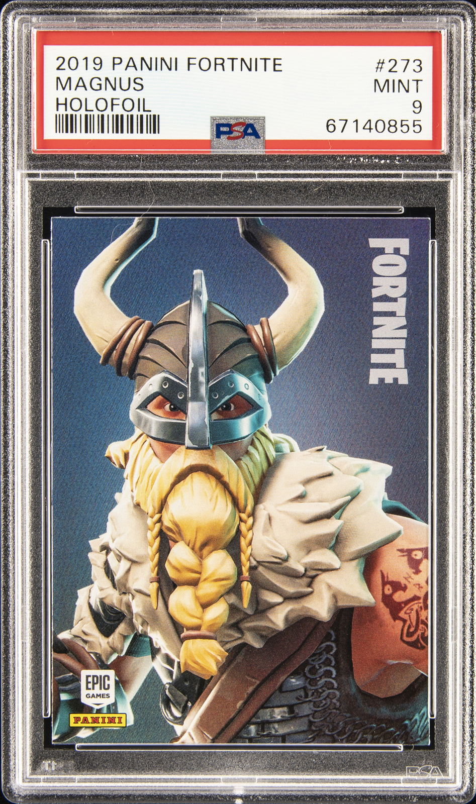 2019 PANINI FORTNITE FOIL #273 MAGNUS PSA 9