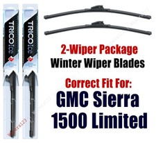 WINTER Wipers 2pk Super-Premium fit 2019 GMC Sierra 1500 Limited - 35220x2