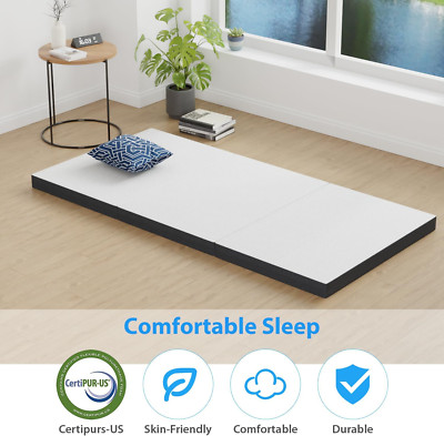 Colchon De Espuma Viscoelastica Plegable Individual Para Dormir En El Suelo Piso