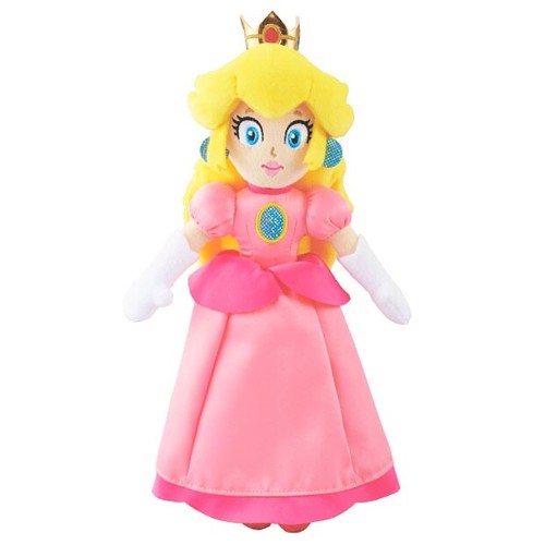 Super Nintendo World 11" Princess Peach Plush Doll Mario Bros Universal Studios eBay