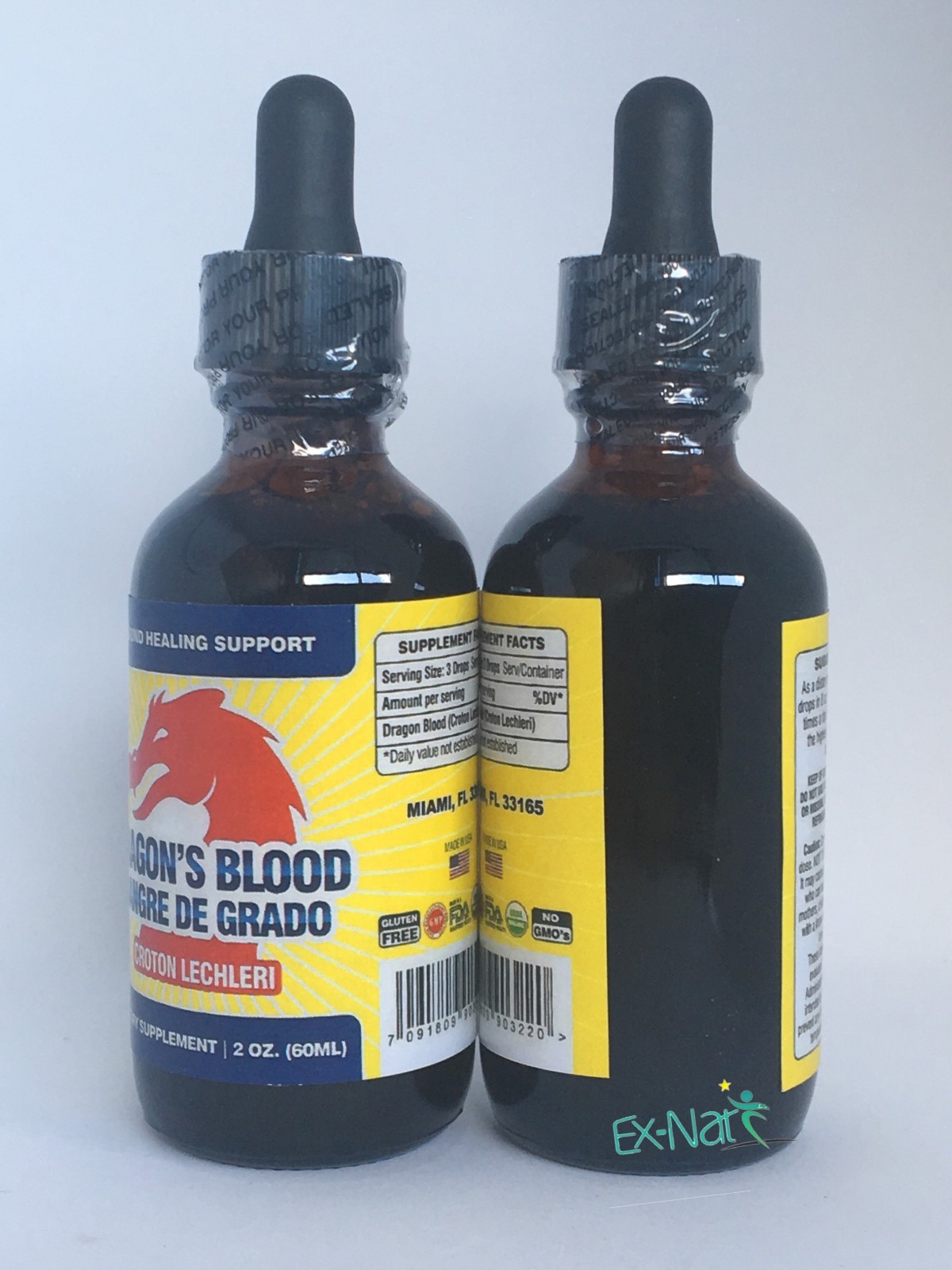 2 Dragon’s Blood Drops 2oz Sangre Grado Extract Natural Herbal Resin Supplemet