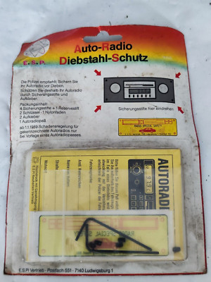 Aus einer Werkstattauflösung: E.S.P. Auto-Radio Diebstahl-Schutz