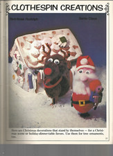 PomPoms Chenille Craft Patterns Animals Penguin Pig Turtle Bird Bee Dog Vtg L45