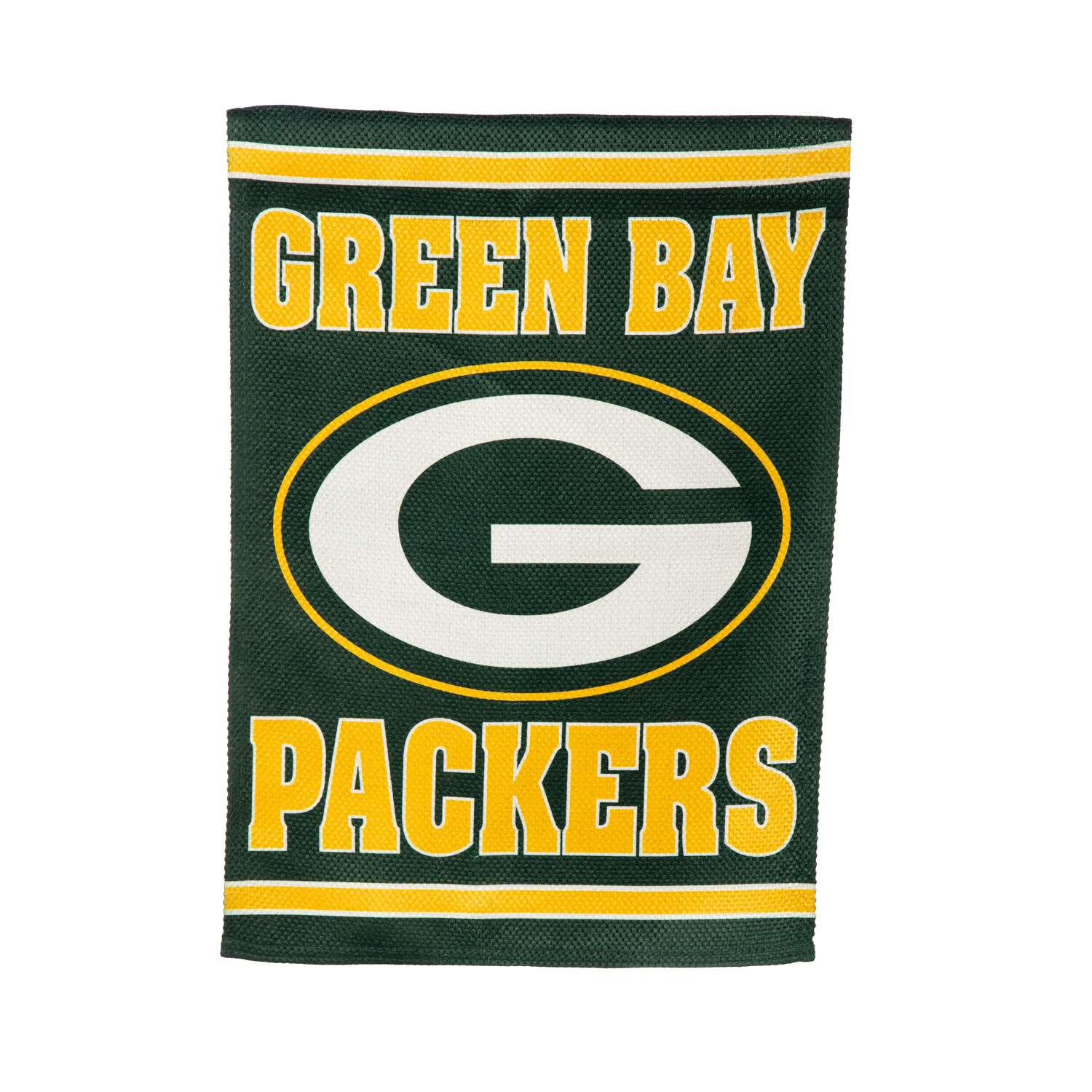 Green Bay Packers 18"" x 12.5"" Embossed Suede Garden Flag