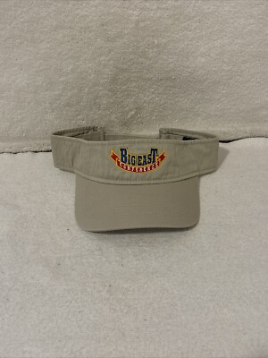 VTG KC CAPS Head Shots Big East Conference Visor Hat  Beige FREE SHIPPING