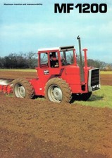 Vintage Massey Ferguson Tractor 1200 SALES BROCHURE/POSTER ADVERT A3