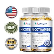 2 Packs Nicotinamide Resveratrol 500MG, NAD Supplement Support Anti-aging