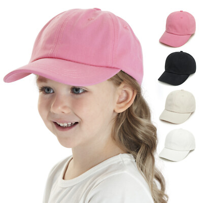 Baseball cap Kids outdoor casual all-in-one solid color baseball cap