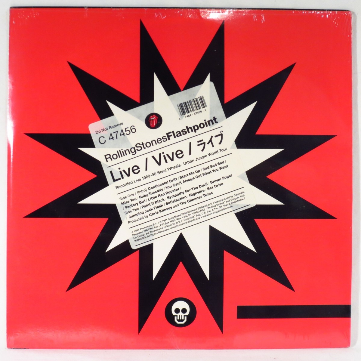 ROLLING STONES ‎– Flashpoint 1991 1st US Issue LP SEALED | eBay