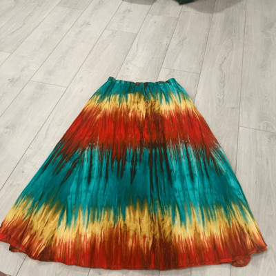 Tommy Bahama Multi Color Tie Dye Maxi Skirt Size m