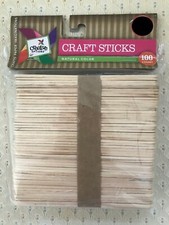 ZA 28 Creative Options Craft Sticks/Popsicle/Wooden Sticks-100 Count NEWinPACKAG