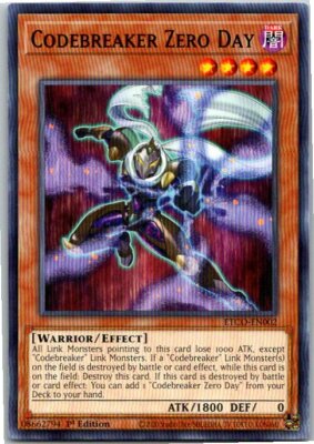 Codebreaker Zero Day ETCO-EN002 Yu-Gi-Oh! Card Mint 1st Edition