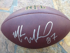 carolina panthers team autographed football