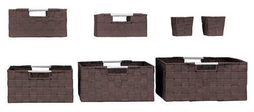 7-Pack Storage Box Set for Closet & Shelves - Woven Fabric Basket Organizer Bins - Picture 24 of 24