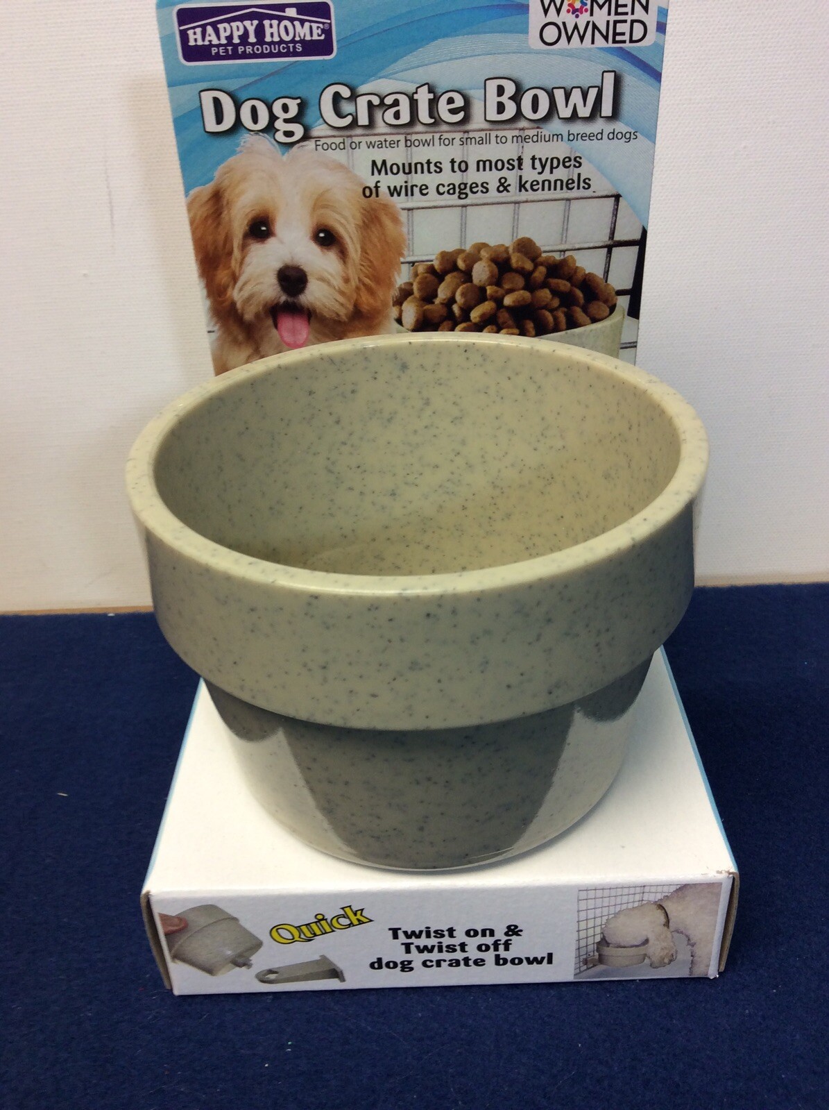 dog crate food and water