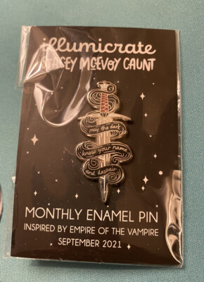 Illumicrate Monthly Enamel Pin - Sept 2021 - Empire of the Vampire - Kristoff