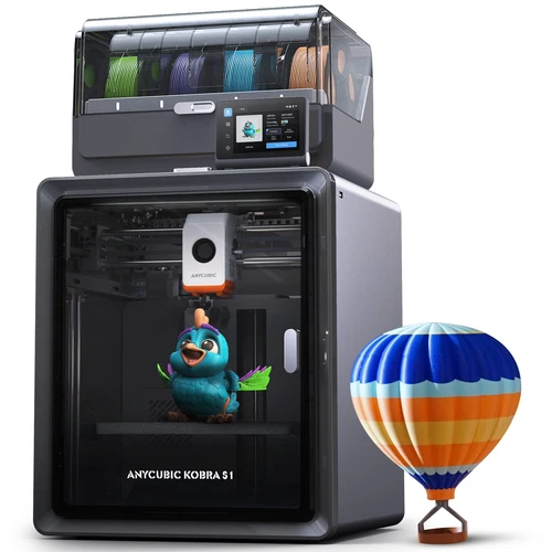 ANYCUBIC Kobra S1 Combo Core XY 3D Printer 600mm/s Multicolor Print 320° Hotend