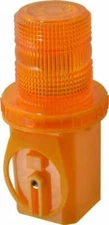 PRO-SAFE Yellow Traffic Control Light for Cones: 3-1/4" Diameter x 8" High